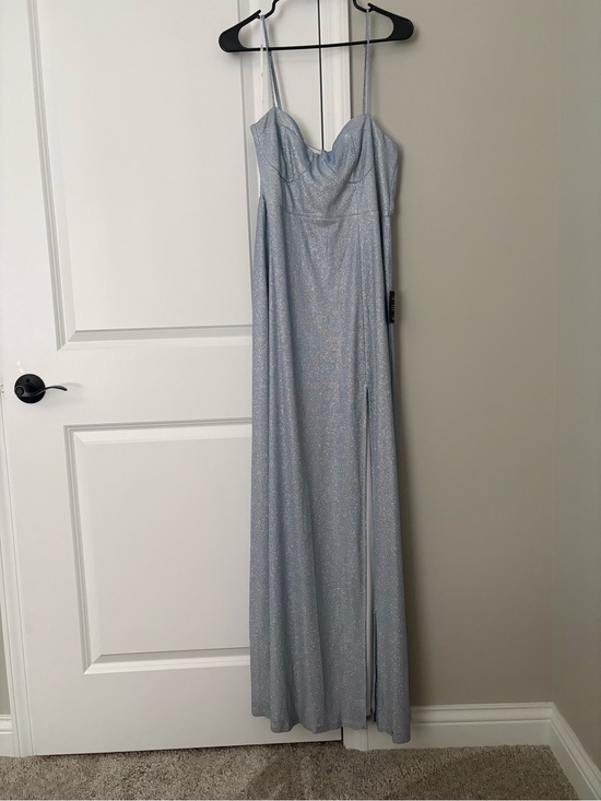 Lulus Dresses & Skirts - Lulus sparkly blue gown NWT